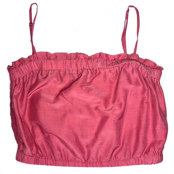 Velvet by Graham & Spencer Sorbet Pink Divya Cotton Silk Cami Top Size Small - Picture 2 of 14